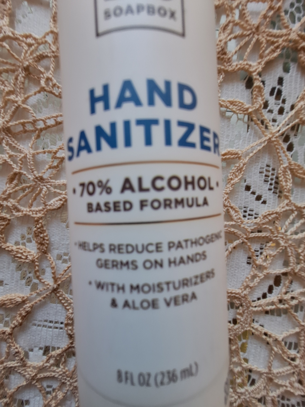 Soapbox Hand Sanitizer Gel - White - 8 fl oz